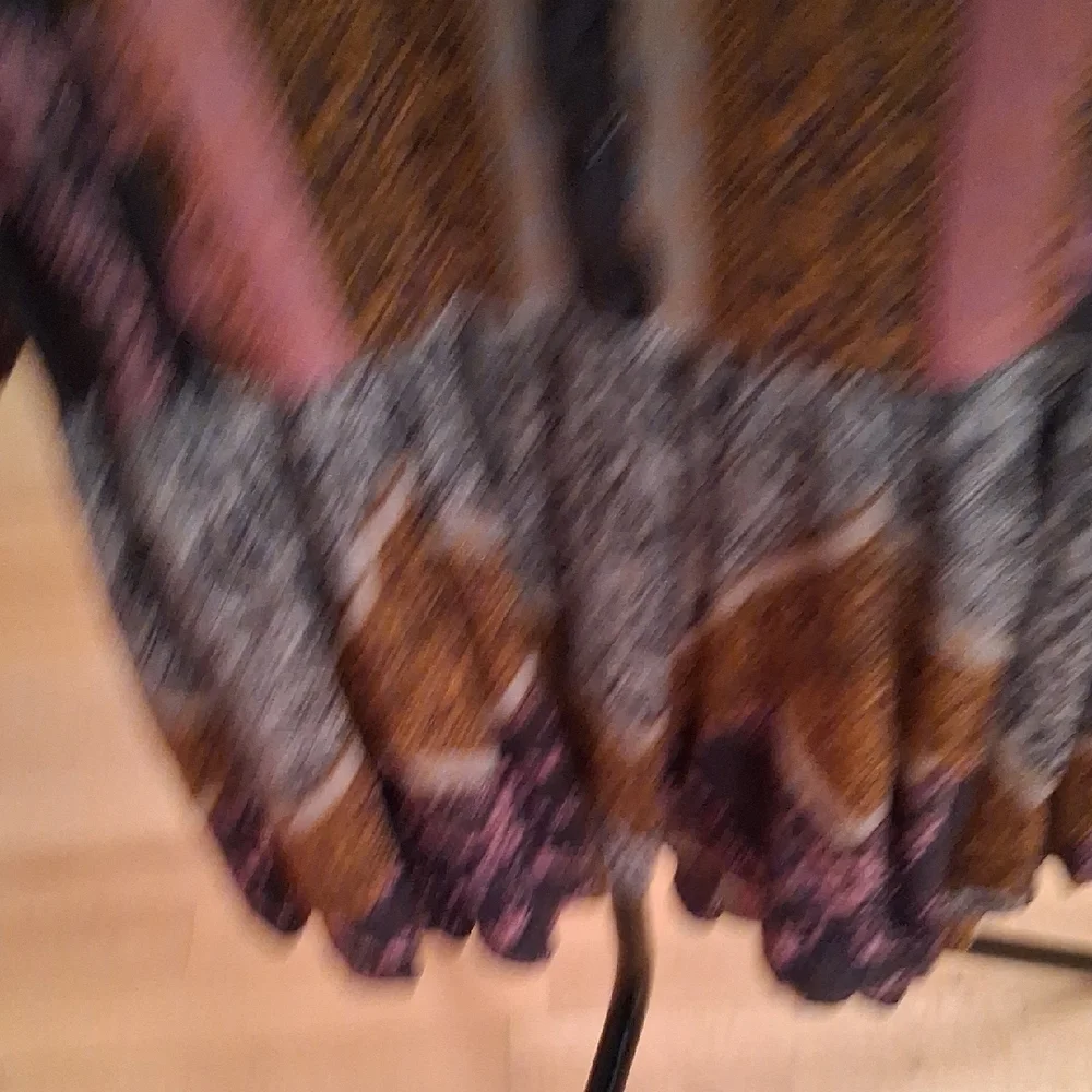 Free People Patchwork Mini Dress Or Tunic In Pink, Brown, and Gray - Picture 7 of 16